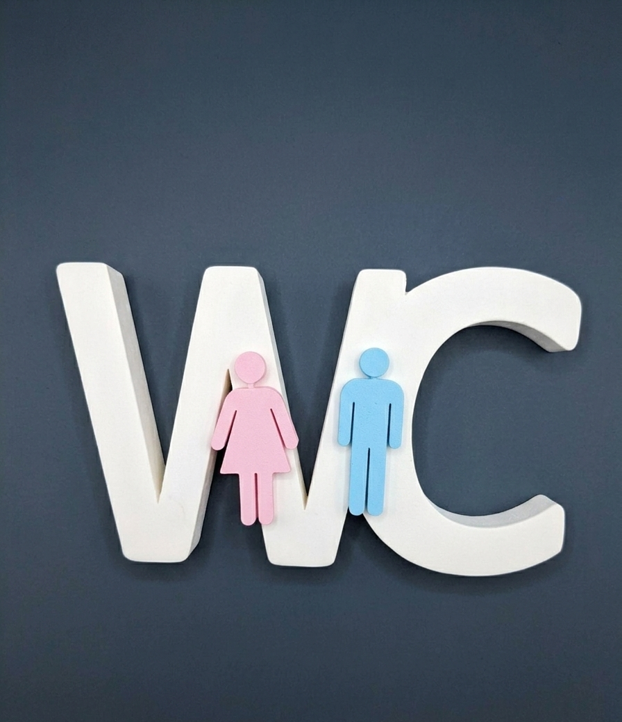 WC-Türschild – Frau & Mann