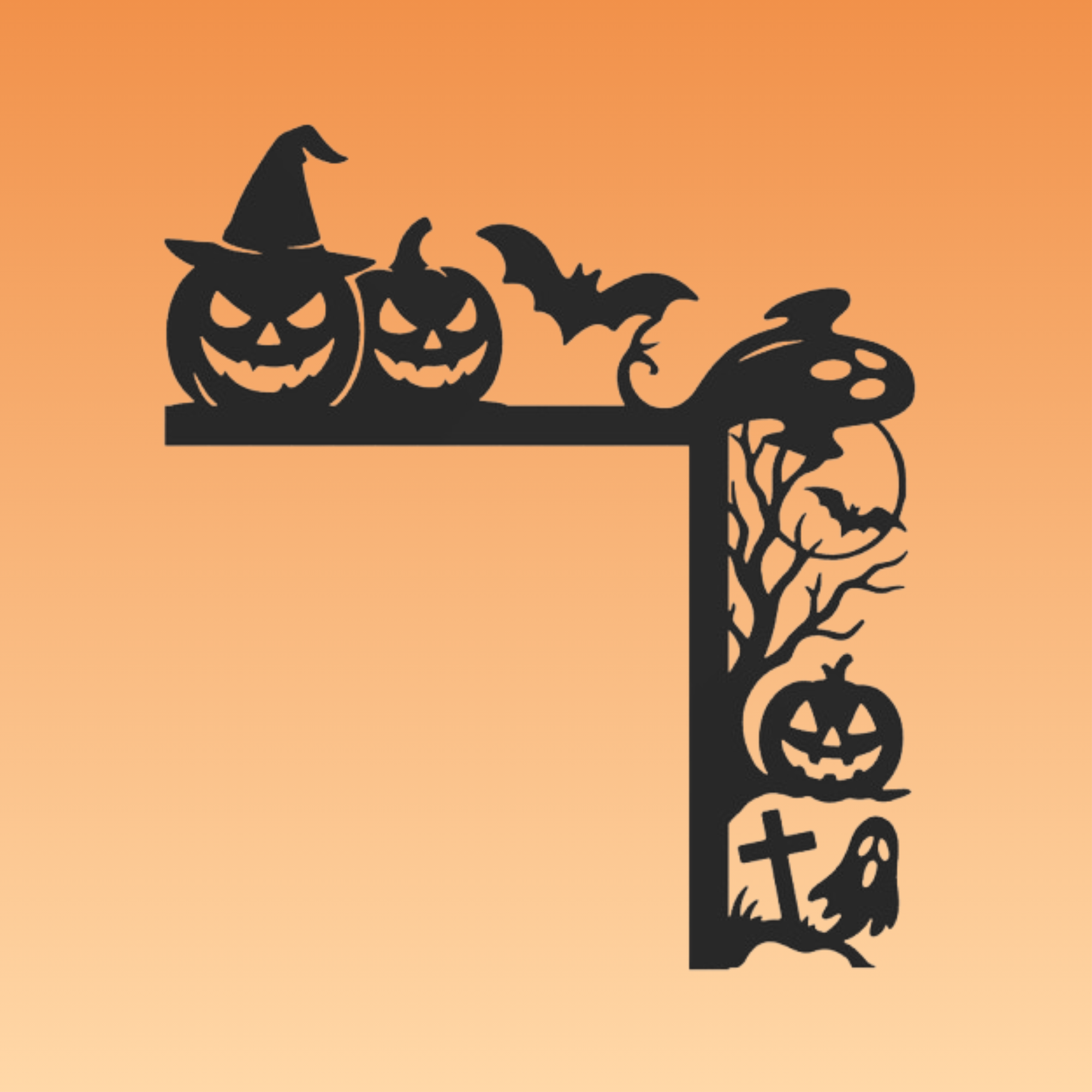 Halloween-Türeckendeko – 6 Varianten