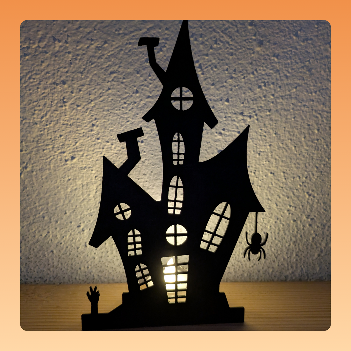 Halloween-Spukhaus für LED-Kerze